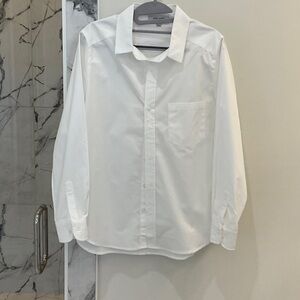 PuraCashmere Everyday Button Down - White - M